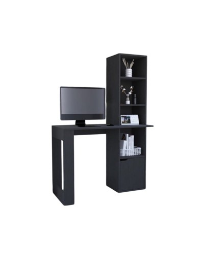 Yazı masası Ev Plus 12115834, LDSP, antrasit, 148x45x98 sm
