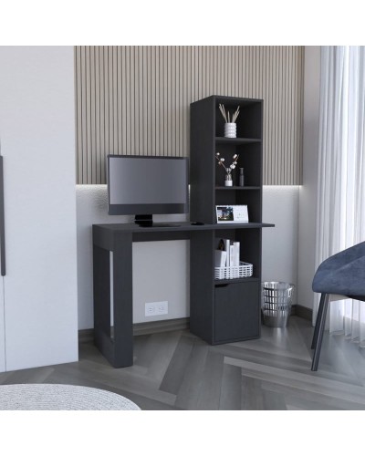 Yazı masası Ev Plus 12115834, LDSP, antrasit, 148x45x98 sm