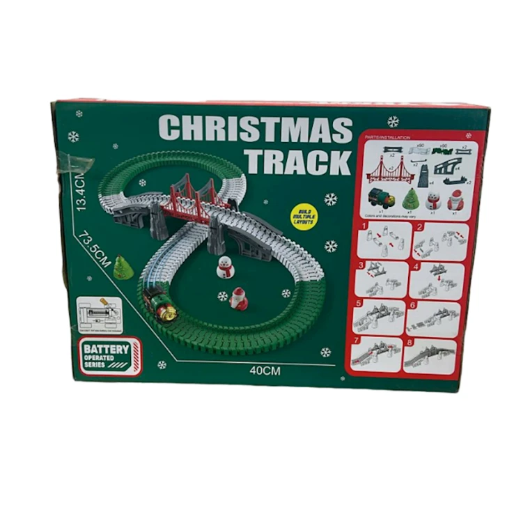 Dəmiryolu dəsti Christmas, 3+ yaş, 32x15 sm, 202 element Dəmiryolu dəsti Christmas, 3+ yaş, 32x15 sm, 202 element