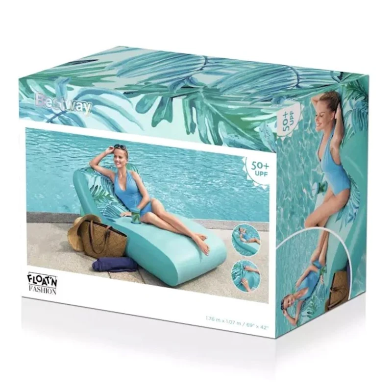 Надувной шезлонг Bestway 43402, 176х107 см Надувной шезлонг Bestway 43402, 176х107 см