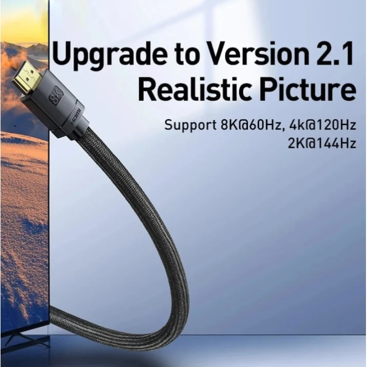 Кабель HDMI 2.1 8K 48Gbps 3M Кабель HDMI 2.1 8K 48Gbps 3M