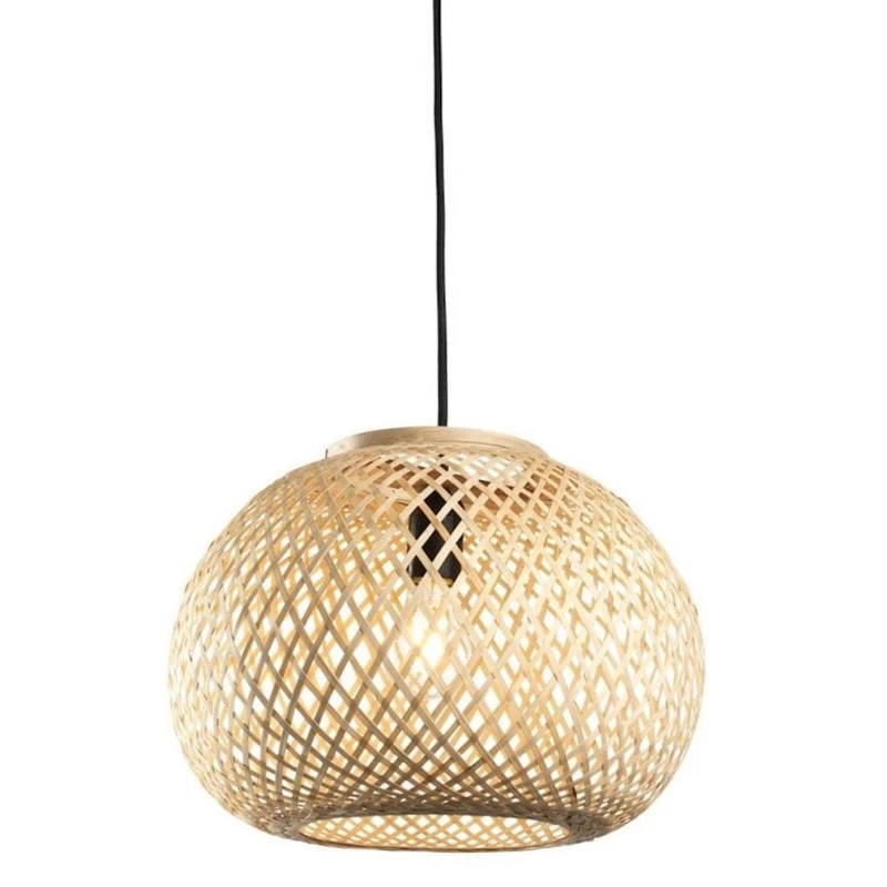 Люстра подвесная JYSK Sigvard, 35x25 см, бамбук, коричневый Люстра подвесная JYSK Sigvard, 35x25 см, бамбук, коричневый