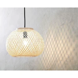 Люстра подвесная JYSK Sigvard, 35x25 см, бамбук, коричневый Люстра подвесная JYSK Sigvard, 35x25 см, бамбук, коричневый