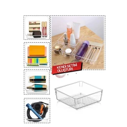 Органайзер Soft Chef scp-15, 15х15х5.5 см, пластик, прозрачный