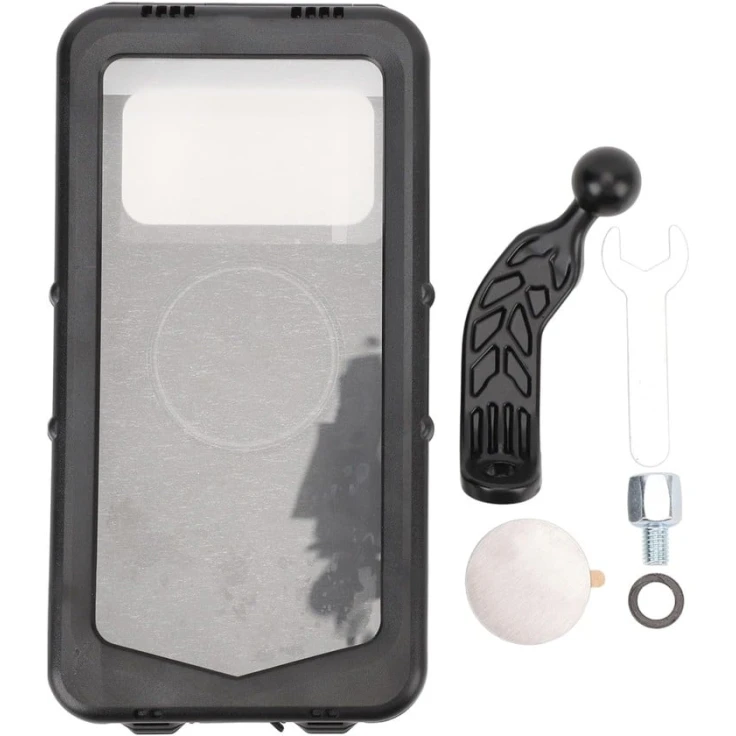 Держатель для телефона на руль велосипеда acrunu_teltut, пластик, черный