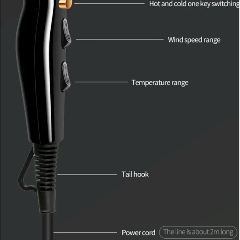 Фен Kemei KM-9834 Фен Kemei KM-9834