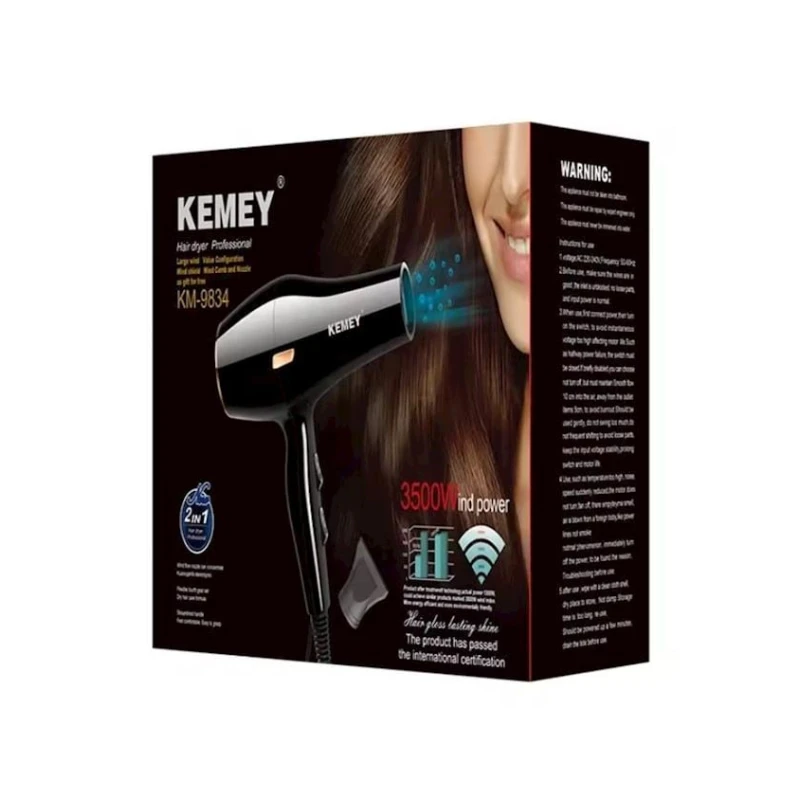 Фен Kemei KM-9834 Фен Kemei KM-9834