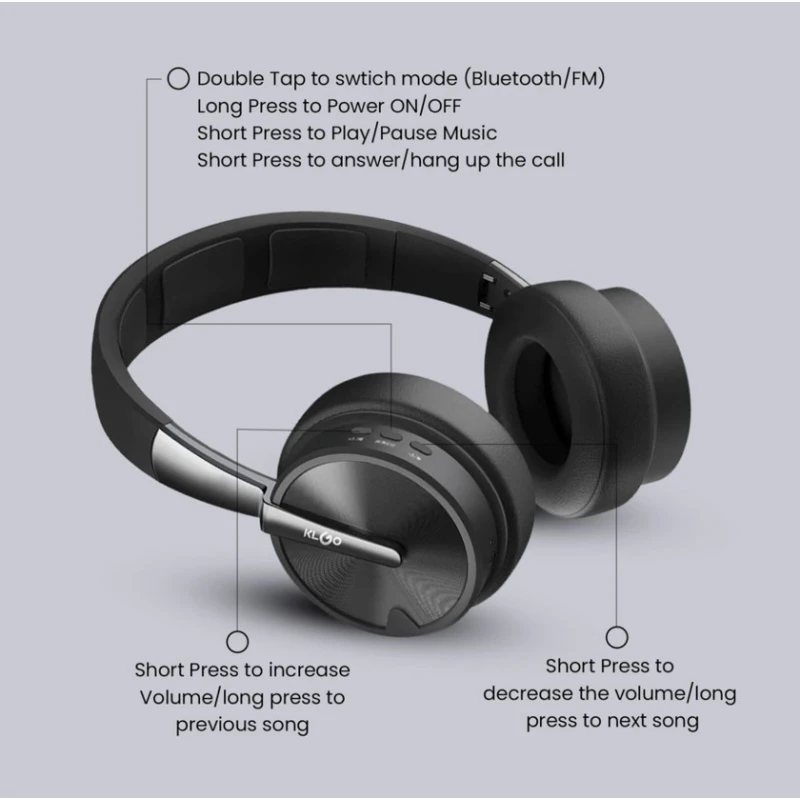 Simsiz qulaqlıq KLGO B6 Black Simsiz qulaqlıq KLGO B6 Black