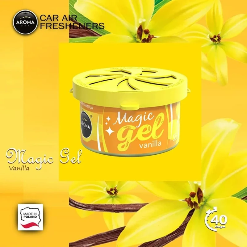 Ароматизатор для автомобиля Aroma Car Magic Gel Vanilla, 55 г