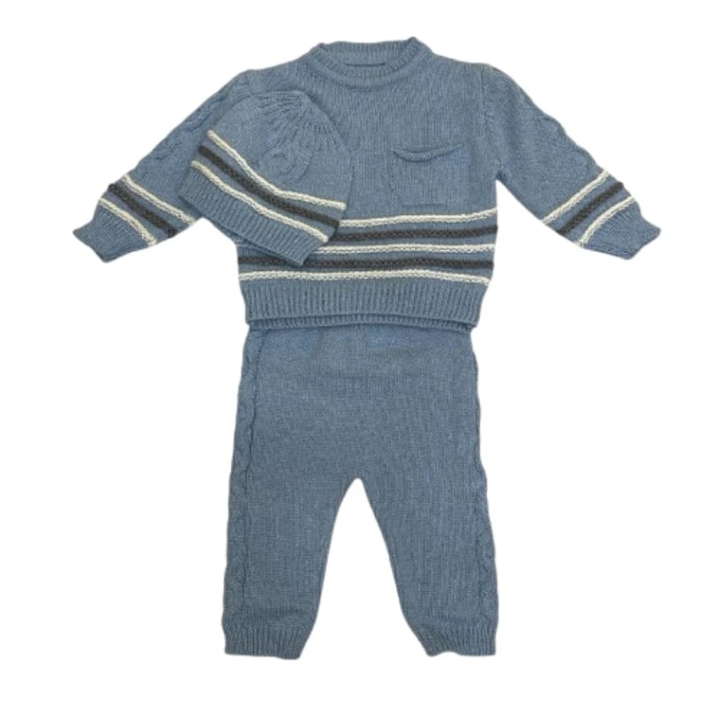 Körpələr üçün hədiyyə dəsti Hebbo Triko AD105, 9-12 ay, 3 əd, mavi Körpələr üçün hədiyyə dəsti Hebbo Triko AD105, 9-12 ay, 3 əd, mavi