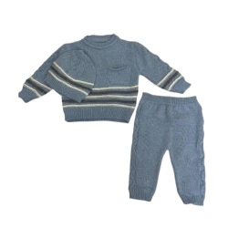 Körpələr üçün hədiyyə dəsti Hebbo Triko AD105, 9-12 ay, 3 əd, mavi