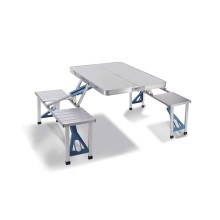 Yığılan mebel dəsti, 10x85x33 sm, alüminium/plastik, ağ