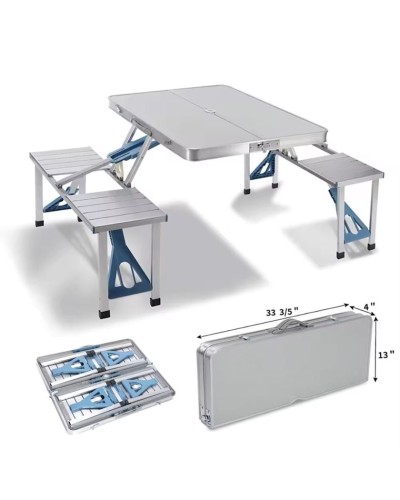 Yığılan mebel dəsti, 10x85x33 sm, alüminium/plastik, ağ