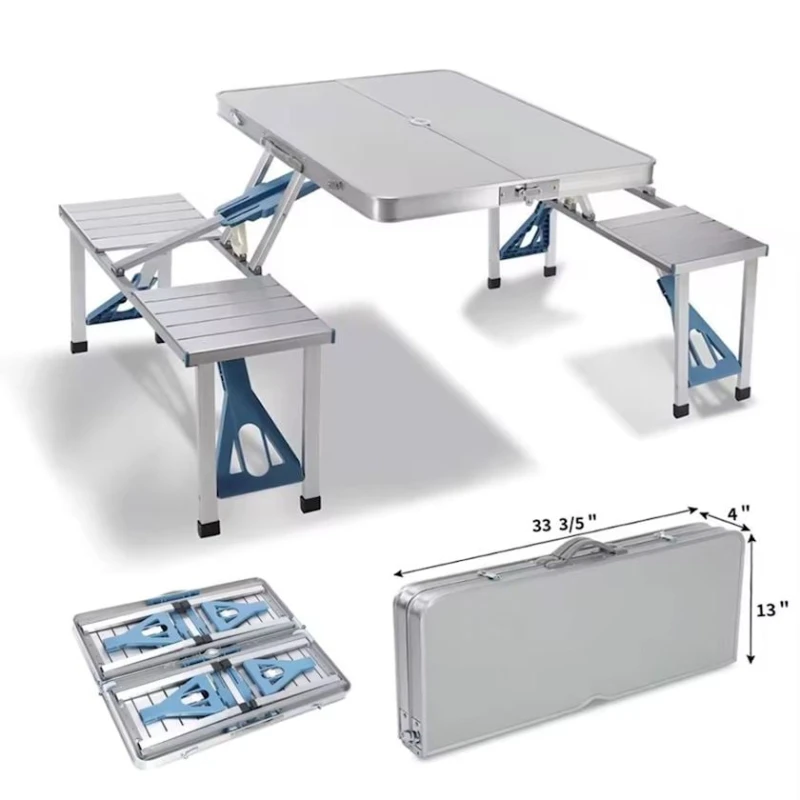 Набор складной мебели, 10x85x33 см, алюминий/пластик, белый Набор складной мебели, 10x85x33 см, алюминий/пластик, белый