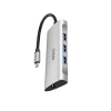 USB HUB Хаб Wiwu Alpha 631STR 6 in 1 USB C Grey USB HUB Хаб Wiwu Alpha 631STR 6 in 1 USB C Grey