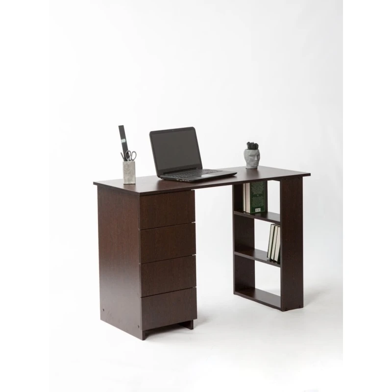 Письменный стол Letta, коричневый, ЛДСП, 110х50х75 см Письменный стол Letta, коричневый, ЛДСП, 110х50х75 см