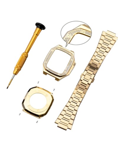 Qayış və çexol SW680 Apple Watch Ultra 41mm üçün Gold
