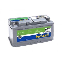 Avtomobil akkumulyatoru İnci Akü AGM 92 Ah