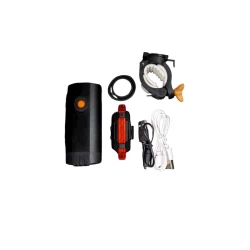 Велосипедный фонарь 1001474, пластик, черный