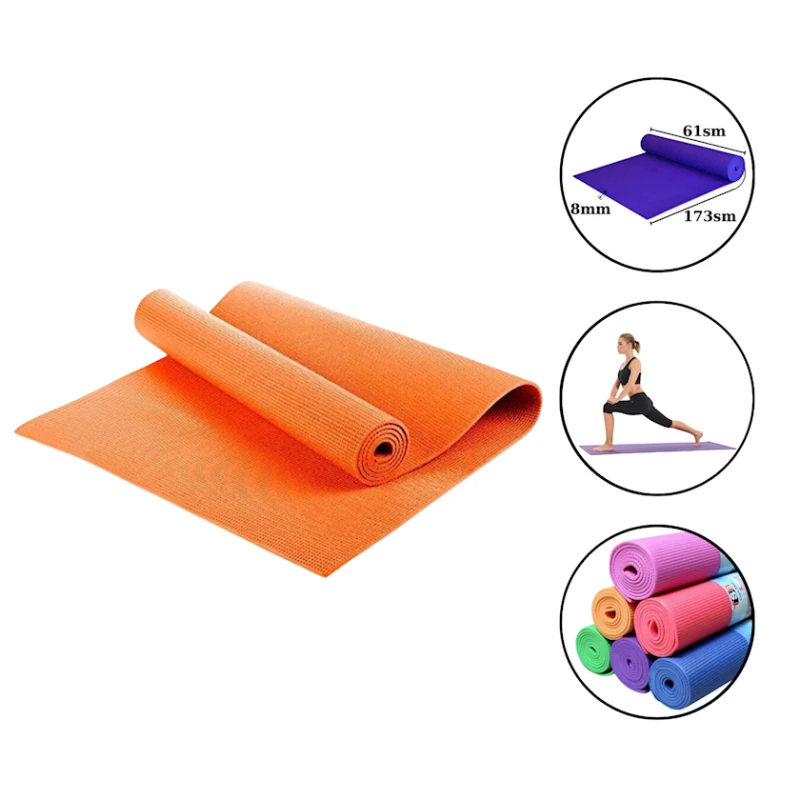 Мат для йоги Yoga mat 1065/1, оранжевый