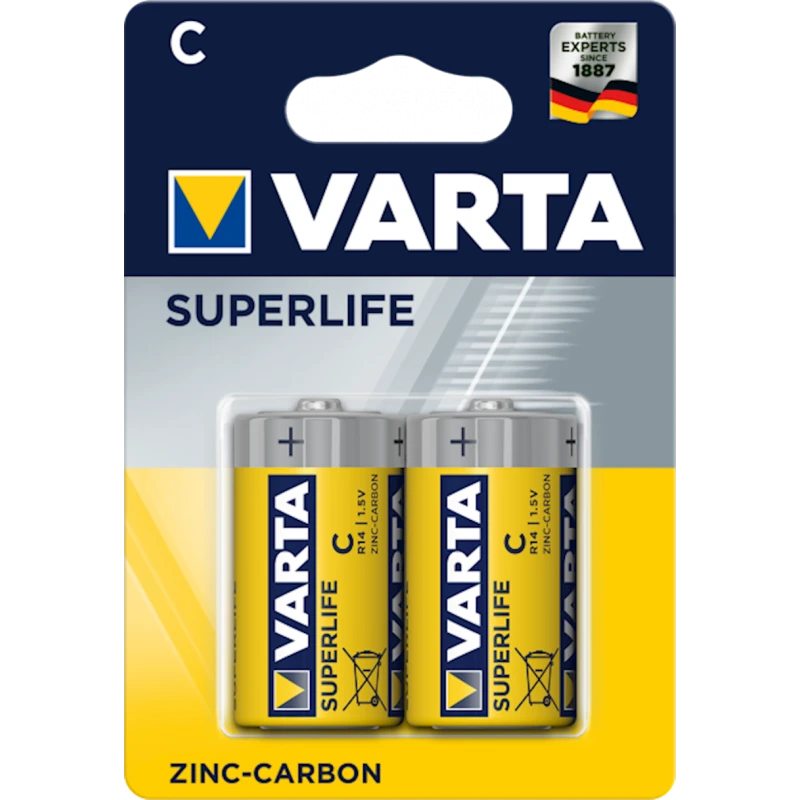 Batareya Varta Superlife C BLI 2 Zinc-carbon 2 əd Batareya Varta Superlife C BLI 2 Zinc-carbon 2 əd