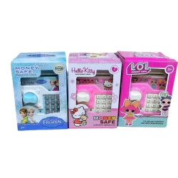 Детская копилка-сейф с кодом, для девочек, товар в ассортименте