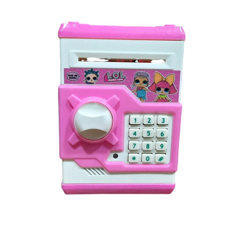 Детская копилка-сейф с кодом, для девочек, товар в ассортименте Детская копилка-сейф с кодом, для девочек, товар в ассортименте
