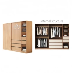 Шкаф-купе Elegant Wood ZARR214, ламинат, сонома, 160х200х60 см