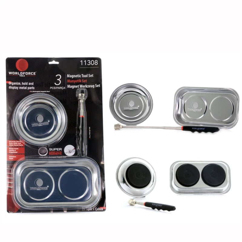 Набор магнитных инструментов Worldforce 11308, лоток+стержень