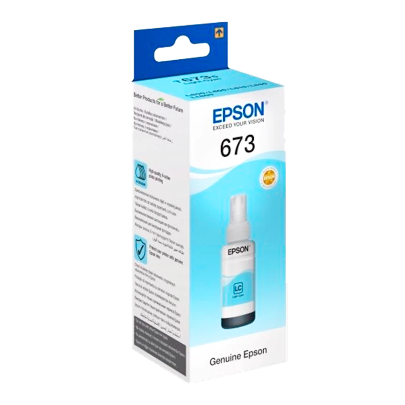 Mürəkkəb konteyneri Epson T6735 L800 Light Cyan (47AB037) Mürəkkəb konteyneri Epson T6735 L800 Light Cyan (47AB037)
