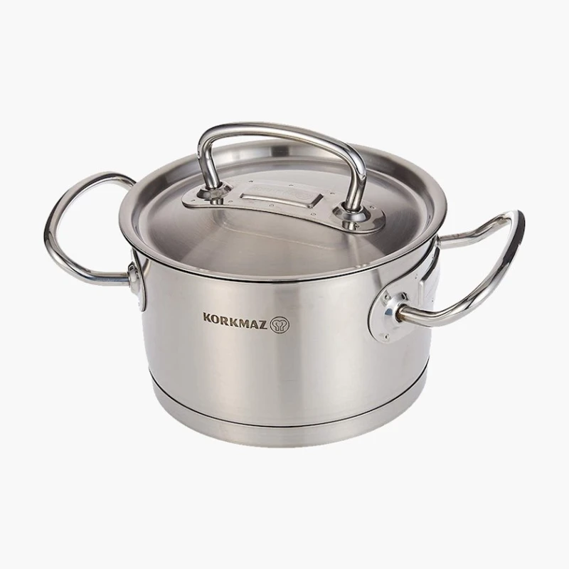 Кастрюля Korkmaz Proline A1160, 16x10 см, 2 л, Серебристый