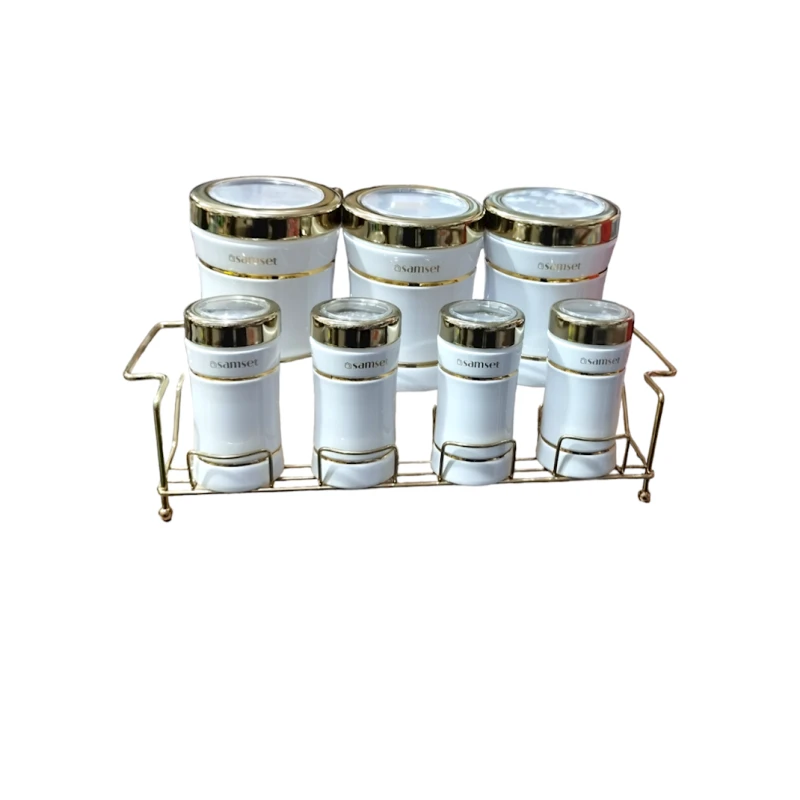 Набор контейнеров для хранения Samset, белый, большие: 13x6 см, маленькие: 15x11 см, 7 шт Набор контейнеров для хранения Samset, белый, большие: 13x6 см, маленькие: 15x11 см, 7 шт