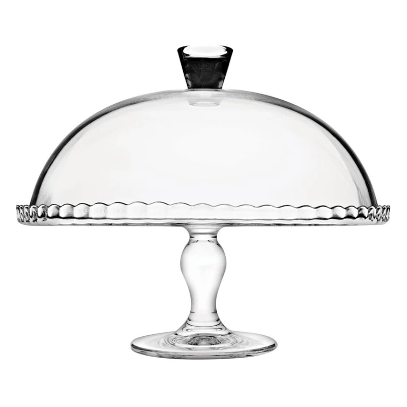 Блюдо на ножке Paşabahçe Patisserie, с крышкой, стекло, прозрачный, 262x322x322 мм Блюдо на ножке Paşabahçe Patisserie, с крышкой, стекло, прозрачный, 262x322x322 мм