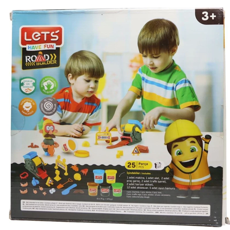 Пластилин Lets Yol İnşaat Seti L8491, 25 предметов, 3+ лет Пластилин Lets Yol İnşaat Seti L8491, 25 предметов, 3+ лет