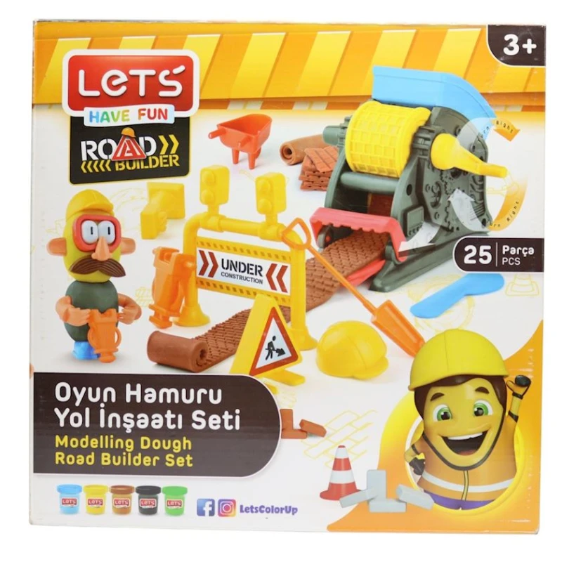 Пластилин Lets Yol İnşaat Seti L8491, 25 предметов, 3+ лет Пластилин Lets Yol İnşaat Seti L8491, 25 предметов, 3+ лет