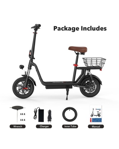 Elektrik skuter iScooter İ12 500w Black