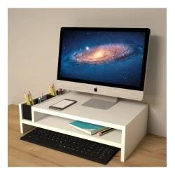 Компьютерный стол Art_Komp_Masası 8, белый, 15х54х30 см