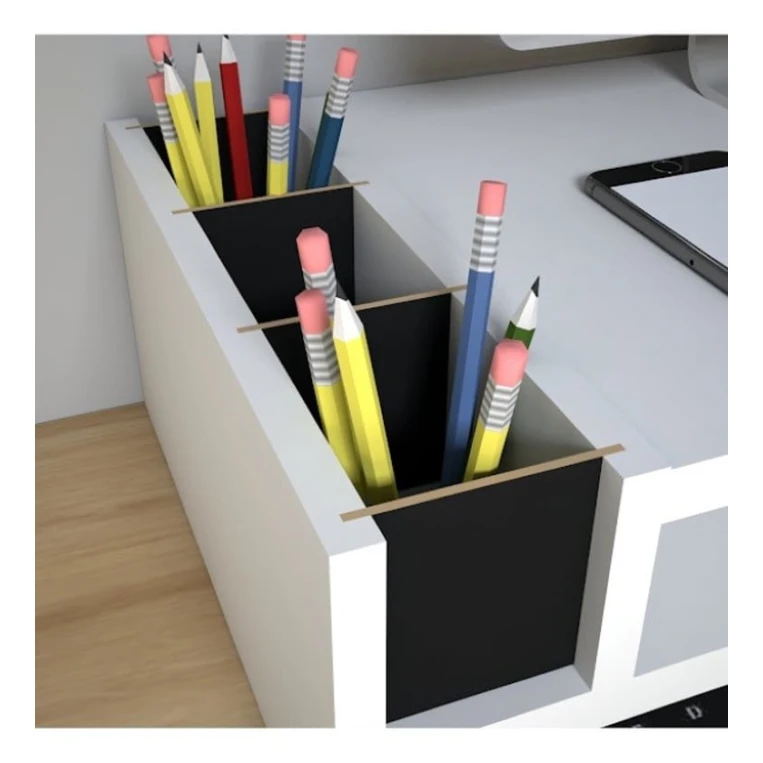 Компьютерный стол Art_Komp_Masası 8, белый, 15х54х30 см