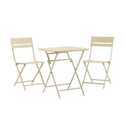 Комплект садовой мебели JUSK Aborg, стол и 2 стула, сталь, желтый Комплект садовой мебели JUSK Aborg, стол и 2 стула, сталь, желтый