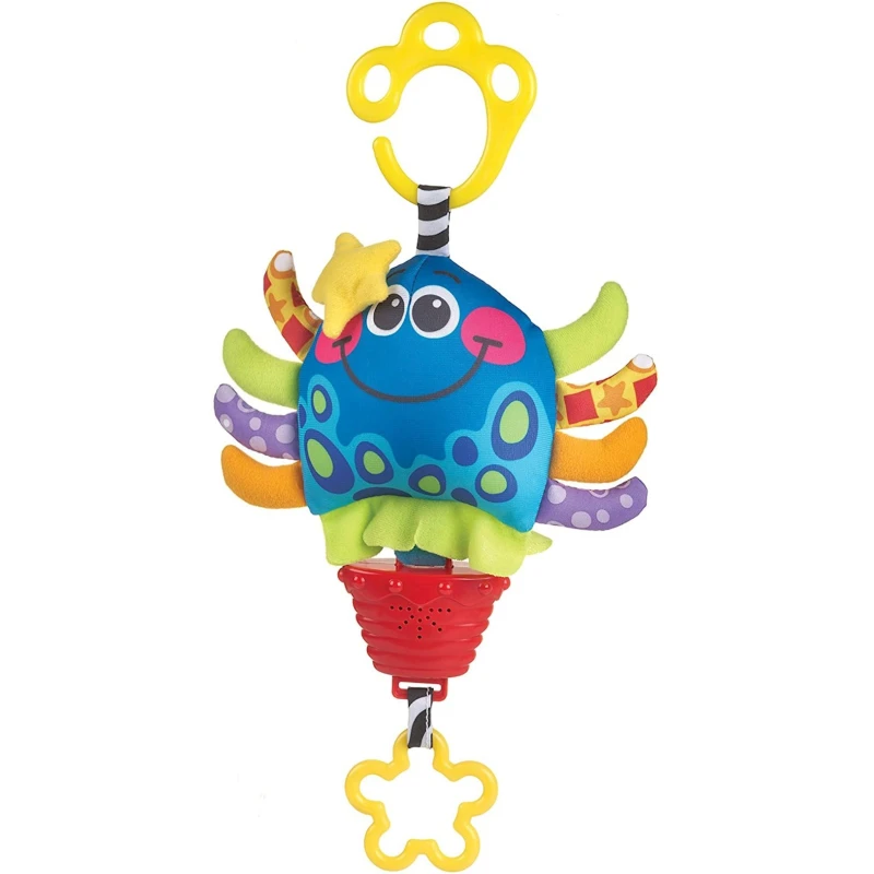 Игрушка для колясок Playgro Musical Pullstring Octopus пластик/текстиль, 0+ лет, 15x6, 6x33 см, 113 г Игрушка для колясок Playgro Musical Pullstring Octopus пластик/текстиль, 0+ лет, 15x6, 6x33 см, 113 г