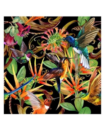 Dekupaj üçün düyü kağızı Cadence 30x30, Black UC-154