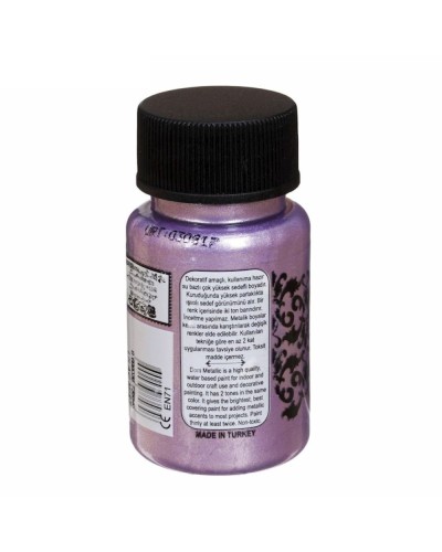 Akril boya-metallik Cadence Dora Metallic Paint 165 Lilac Mist 50 ml
