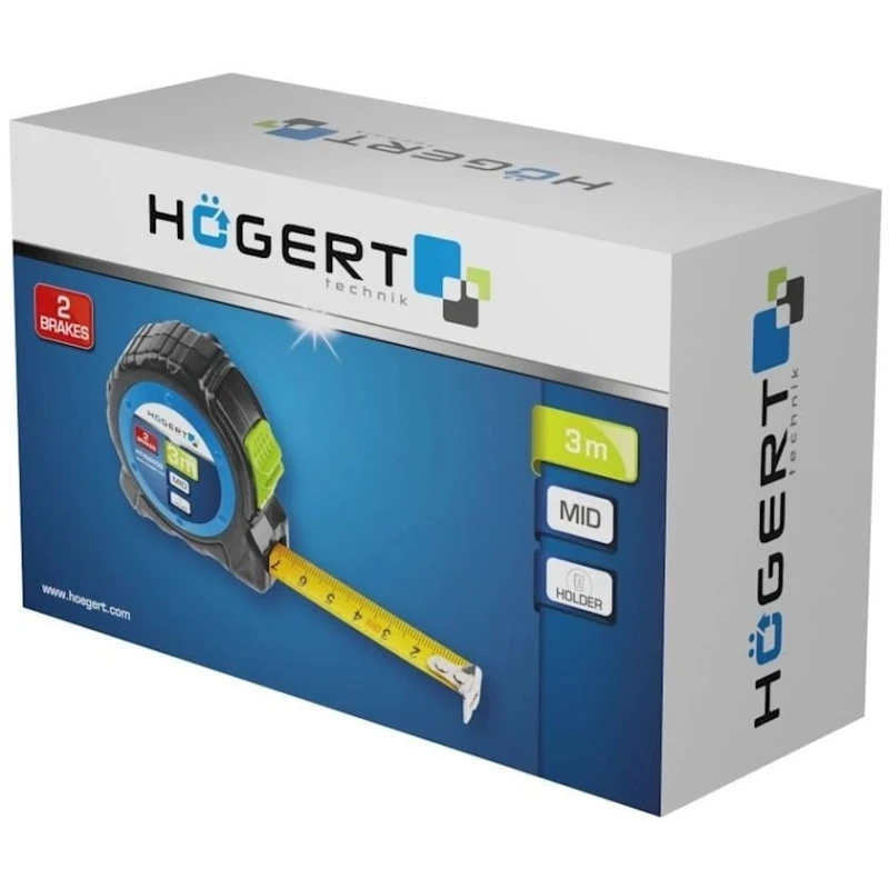Рулетка Högert 69979258, 5 м x 19 мм