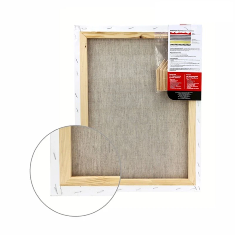 Холст на подрамнике Rosa, лен, мелкое зерно, акрил, 40х80 см Холст на подрамнике Rosa, лен, мелкое зерно, акрил, 40х80 см