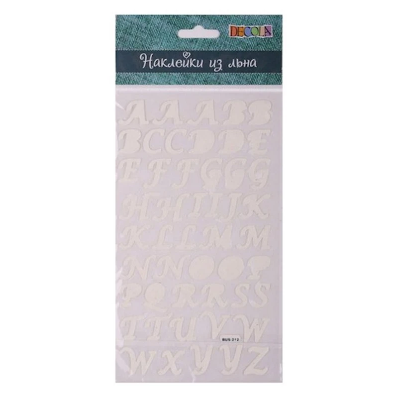 Наклейки из льна Decola 12, 49 шт Наклейки из льна Decola 12, 49 шт