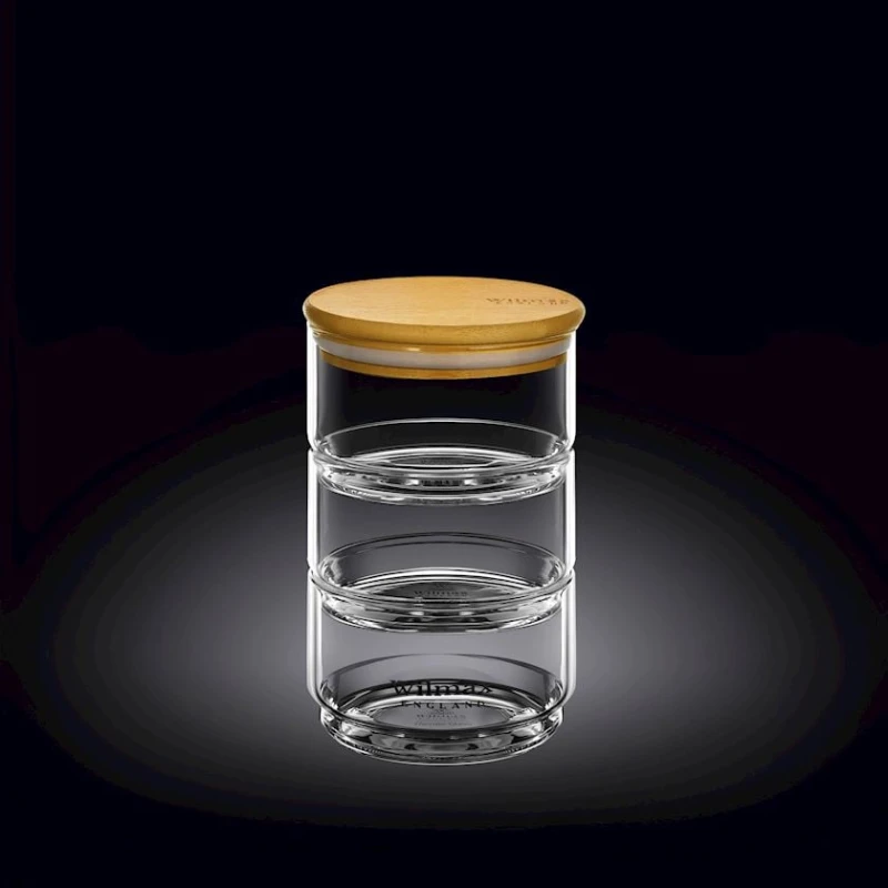 Емкость для хранения Wilmax 888522/A, 12x20 см, стекло, прозрачная