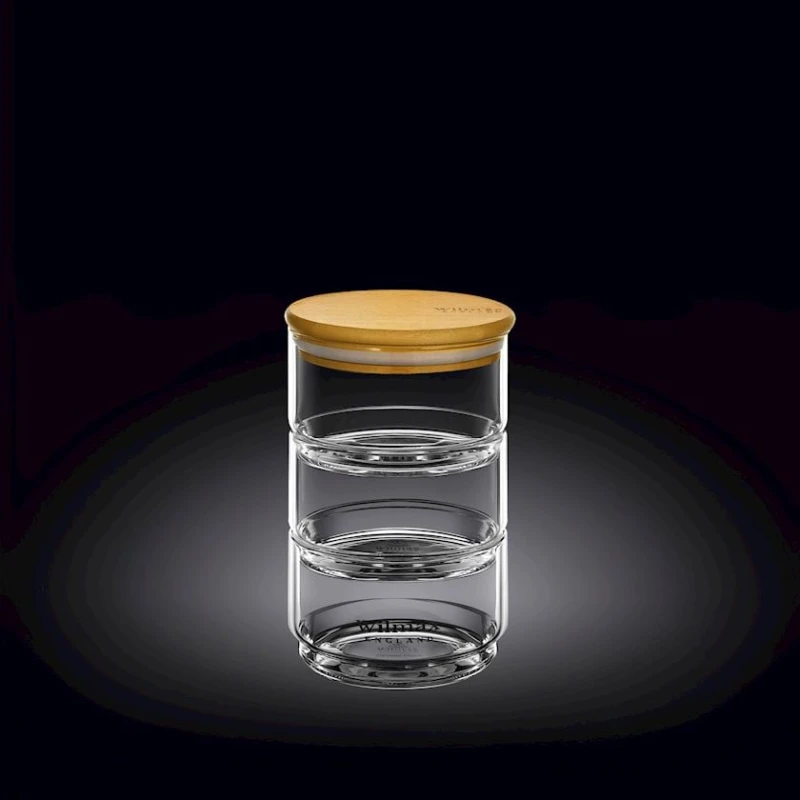 Емкость для хранения Wilmax 888522/A, 12x20 см, стекло, прозрачная