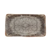 Блюдо Porland Stoneware Iris, прямоугольное, 22x38 см, коричневое Блюдо Porland Stoneware Iris, прямоугольное, 22x38 см, коричневое