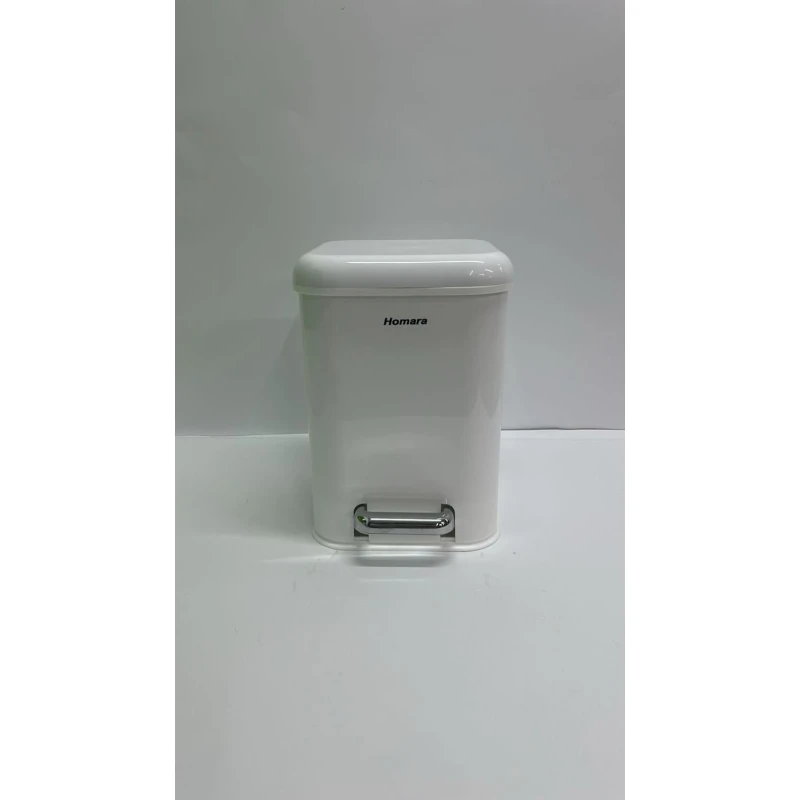 Мусорное ведро Homara HM006, пластик, белое, 18х28 см