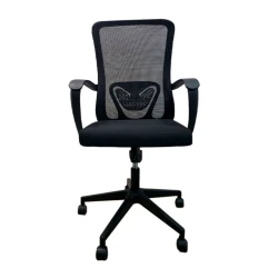 Кресло офисное J 182 B, 53x58x115 см, черное